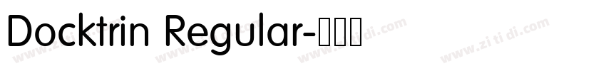 Docktrin Regular字体转换 Docktrin Regular字体转换